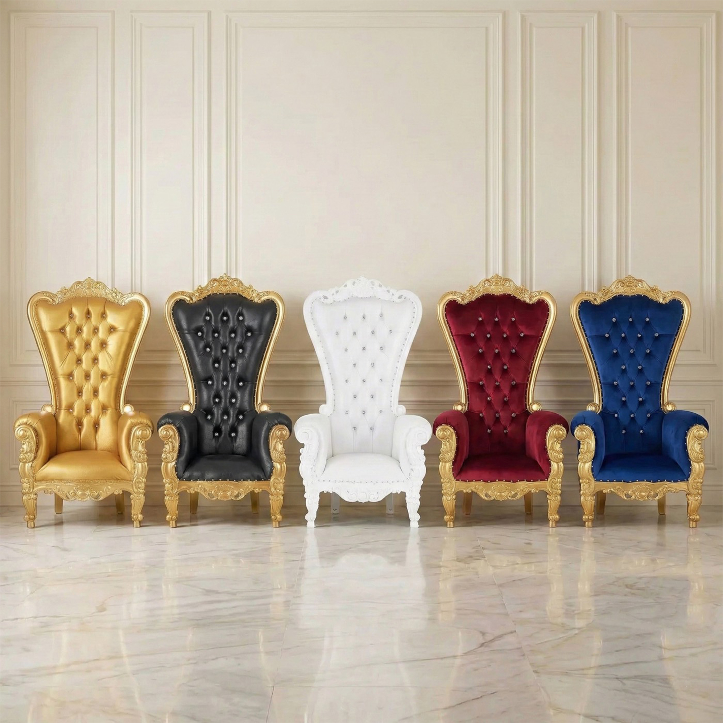 Throne Chair Rentals for Birthdays with luxury party chairs, event photo moments, delivery, setup, and pickup